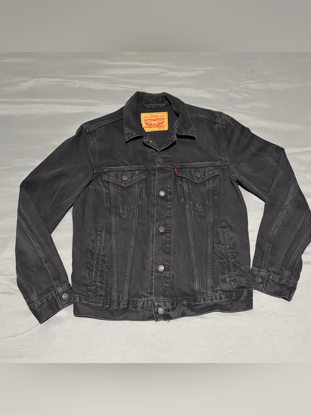 Levi's Black Denim Trucker Jacket - Men's - Medium - LIKE NEW